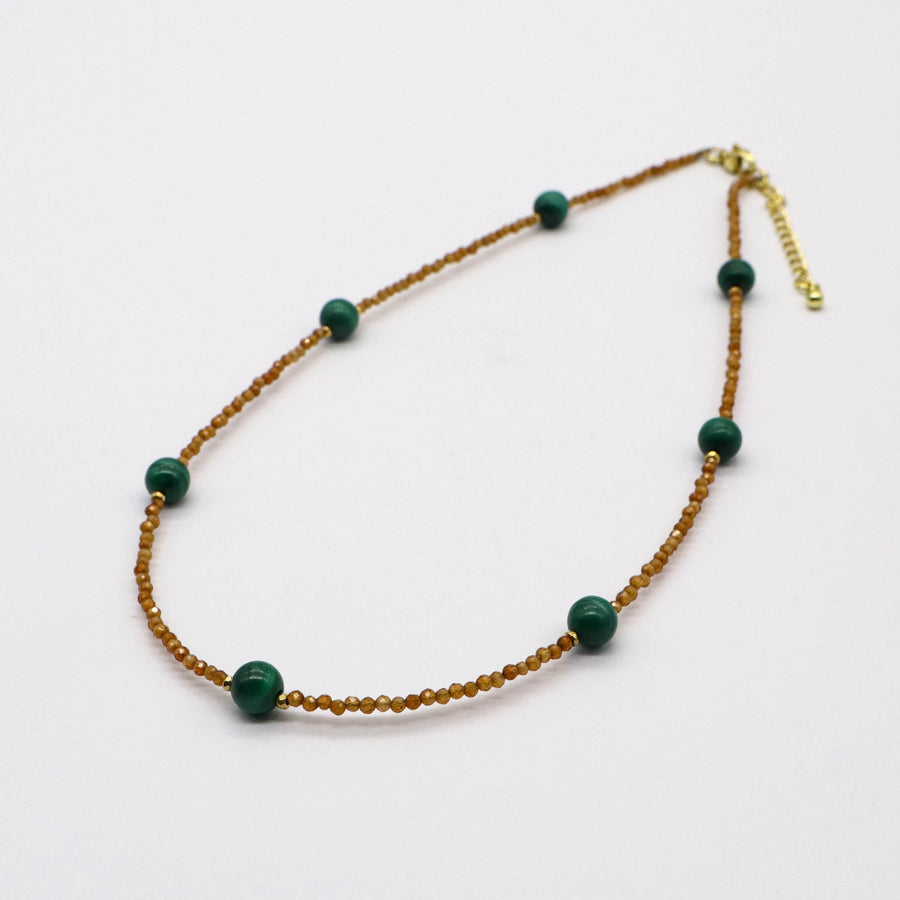 Vintage Fashion Malachite Necklace