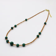 Vintage Fashion Malachite Necklace
