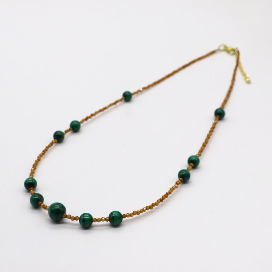 Vintage Fashion Malachite Necklace