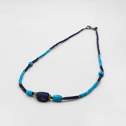 Distinctive 2mm Lapis Necklace