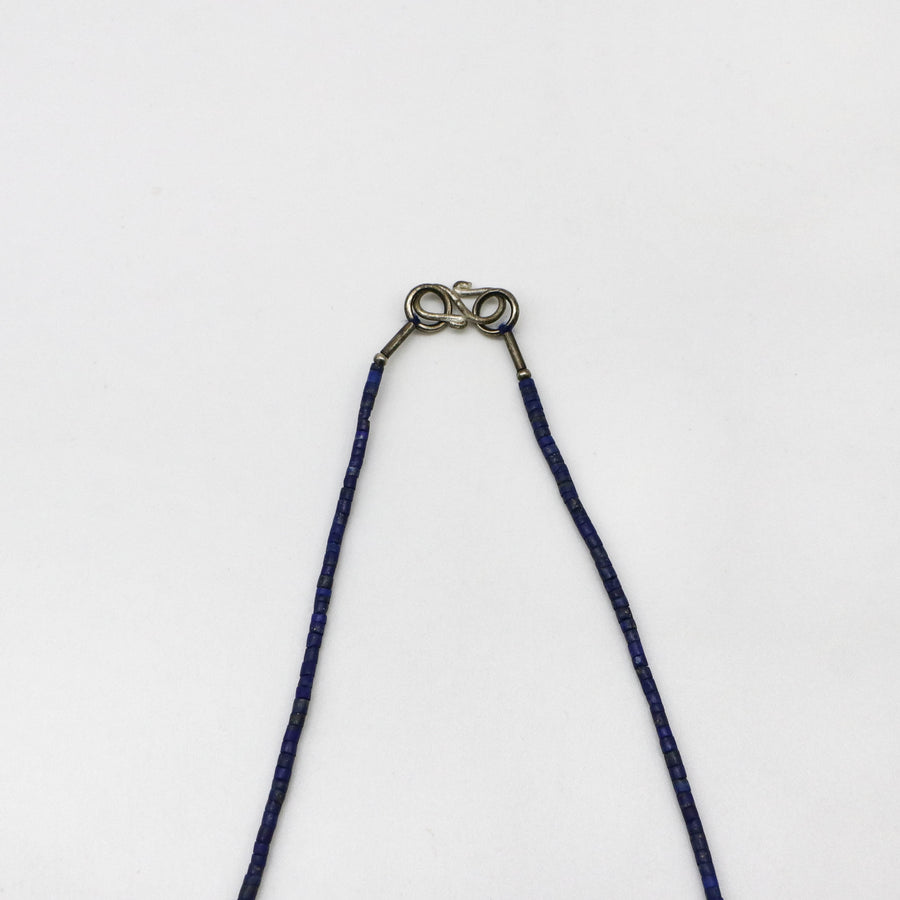 Distinctive 2mm Lapis Necklace