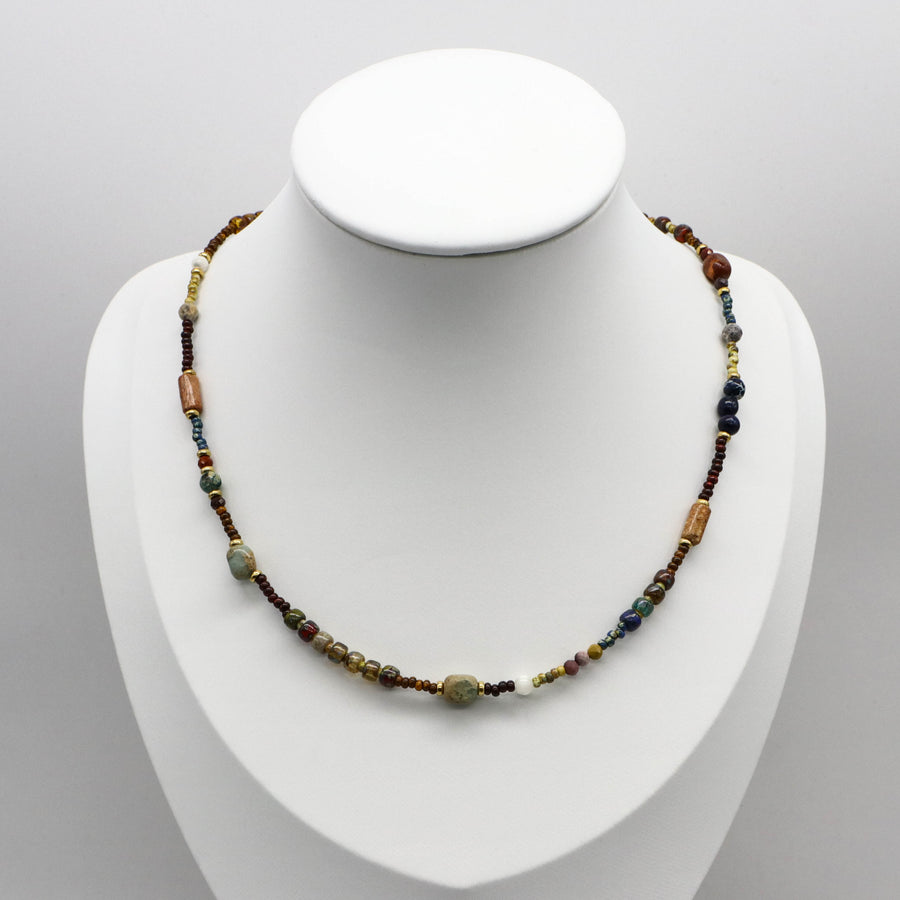 Simple Style Japanese porcelain beads Necklace
