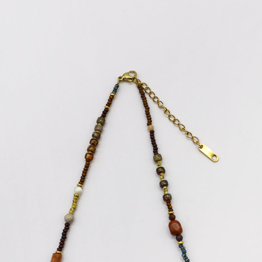 Simple Style Japanese porcelain beads Necklace