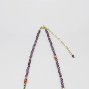 Non-mainstream Amethyst And Pearl Necklace