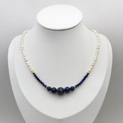 Fresh Water Pearl Lapis Necklace