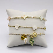 Boho Star Shell and Pearl Dream Team Bracelet Set [B126]