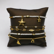 Stainless Steel Metal Style Delicate Bracelet Set [B137]