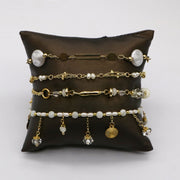 Metallic Style With  Pearl and Shell bracelet [B151]