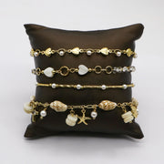 Ocean Series Pearl and Shell Bracelet [B153]