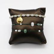 Elegant Style Natural Jade Woven Bracelet Set