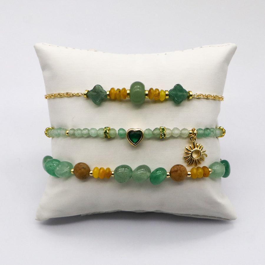 Cool Green Aventurine Bracelet  [B176]