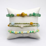 Refreshing Tropical Green Stone Bracelet [B225]