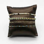 Bohemian Style Amazonite Handmade Woven Bracelet Set