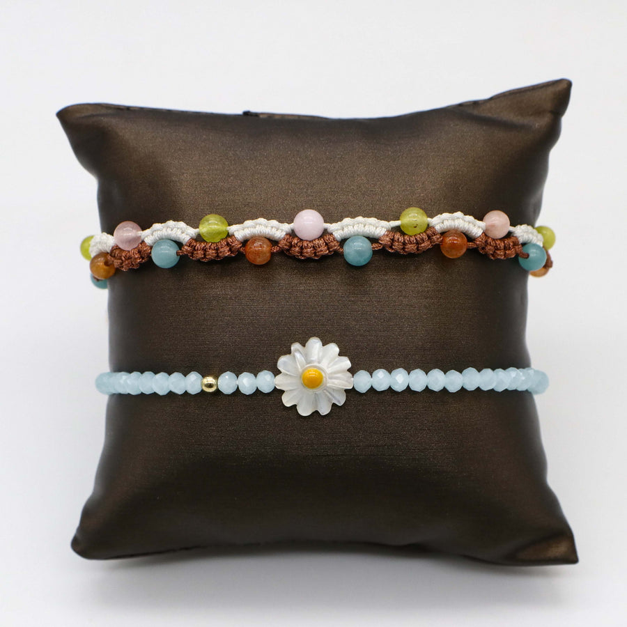 Bohemian Style Woven Flower-shape Bracelets