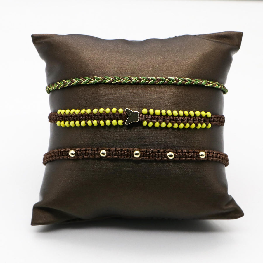 Butterfly Handmade Woven Bracelet Set