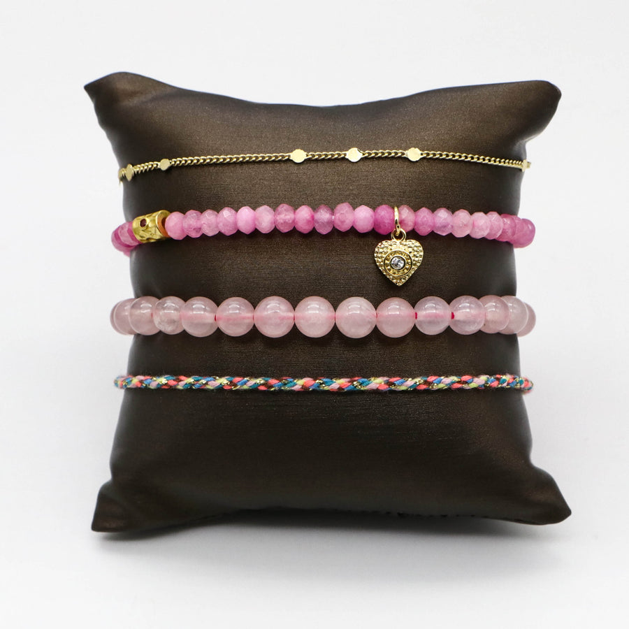 Boho Layered Pink Series Bracelet