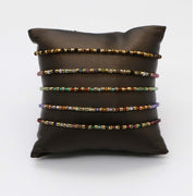 Simple Style Small Bead Luxurious Bracelet Set