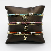 Luxurious Style Pearl With Chain Bracelet Set