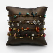 Bohemian Style Irregular Stone Hand-woven Bracelet