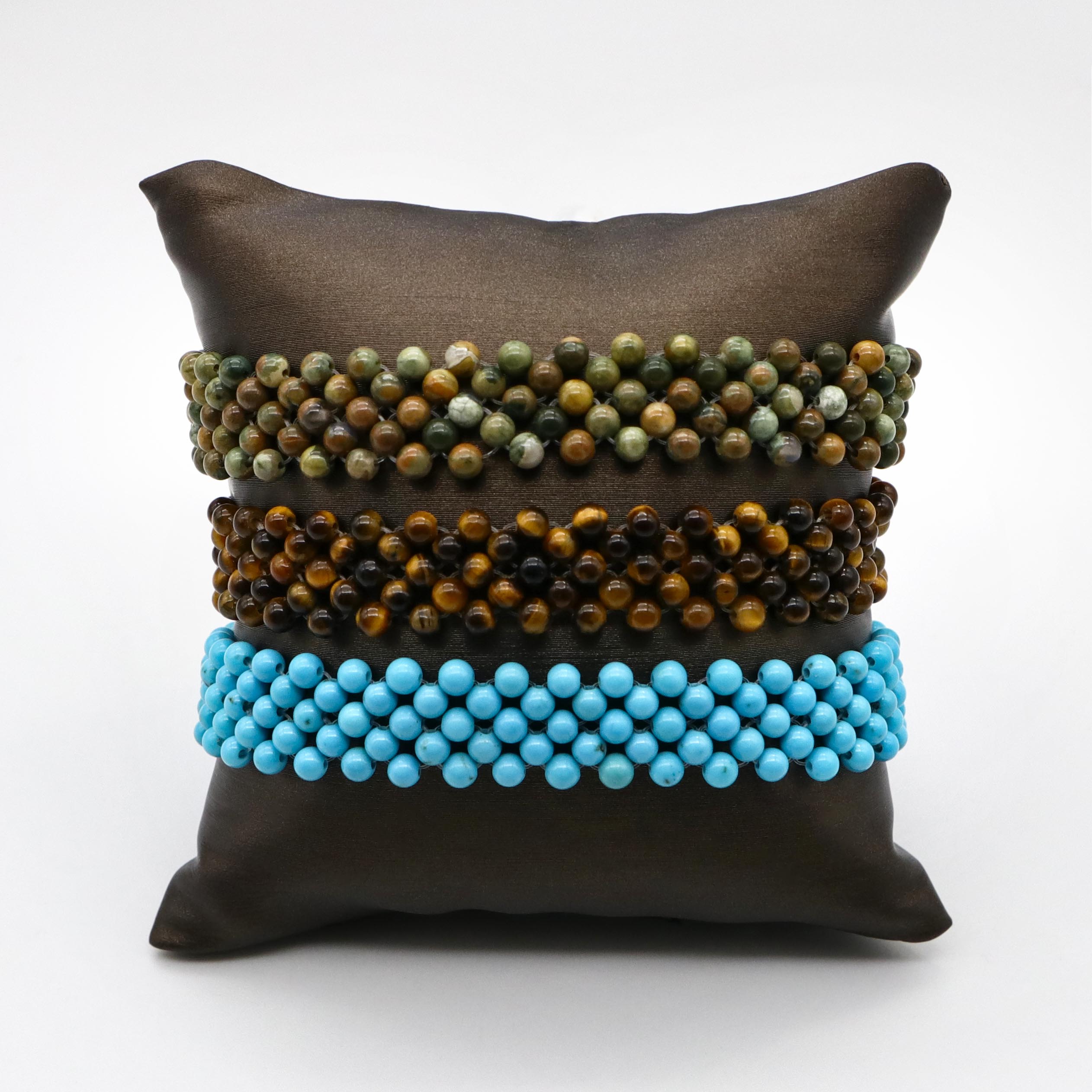 Bohemian Style Natural Stone Hand-woven Wristband