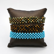Bohemian Style Natural Stone Hand-woven Wristband