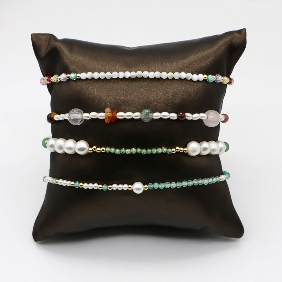 Bohemian Style Mix Stone Bracelet Set