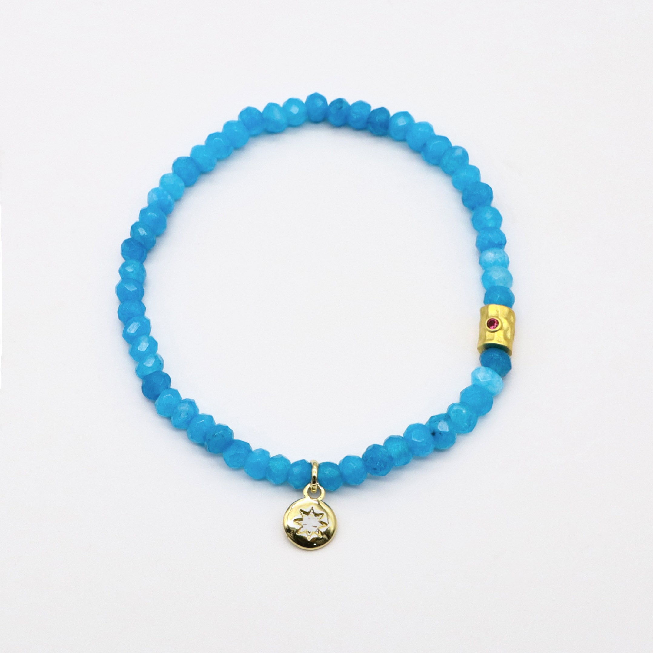 Bohemian Blue Turquoise With Irregular Pearl Bracelet Set