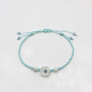 Bohemian Style Ocean Blue Handmade Woven Bracelet Set