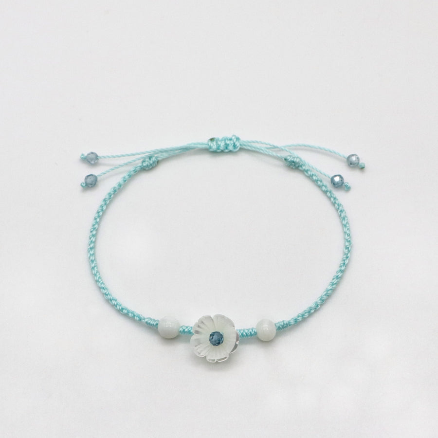 Bohemian Style Ocean Blue Handmade Woven Bracelet Set