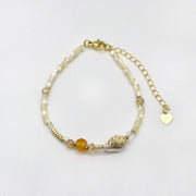 Summer Beach Holiday Crystal and Shell Charm Bracelet Set [B119]