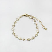 Bohemia Style Elegant White Woven Bracelet Set