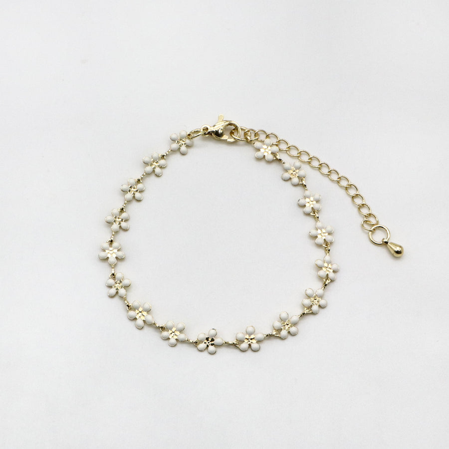 Bohemia Style Elegant White Woven Bracelet Set