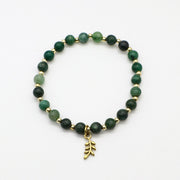 Green Aventurine Heishi  And African Jade Bracelets