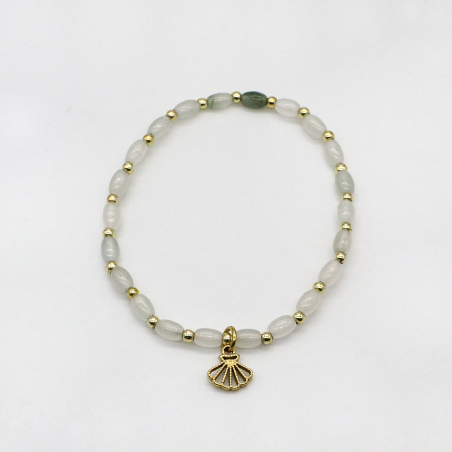 Bohemia Style Irregular Pearl And Gemstone Bracelet Set