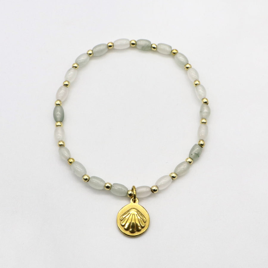 Elegant Style Natural Jade Woven Bracelet Set