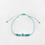 Bohemia Style Evil Eye Woven Bracelet Set