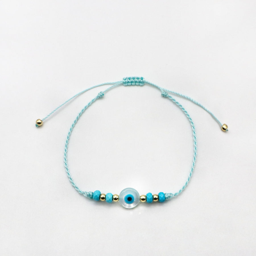 Ocean Blue Style Handmade Woven Bracelet Set