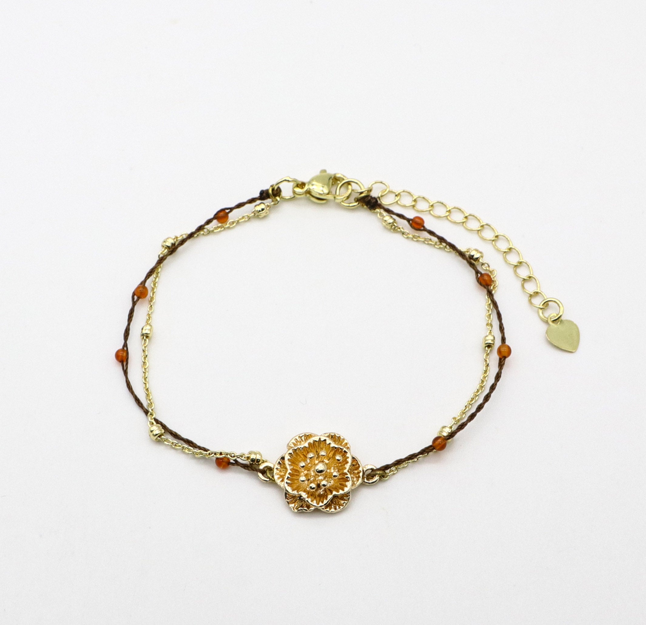 Luxurious Style Flower Woven Bracelet Set