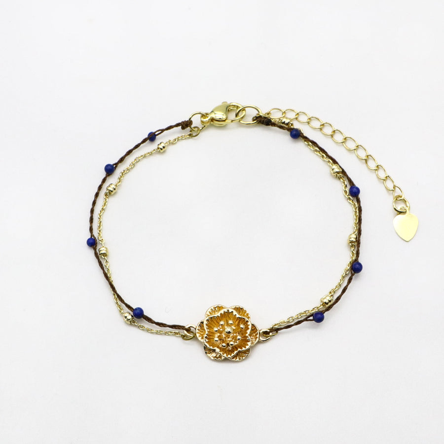 Luxurious Style Flower Woven Bracelet Set
