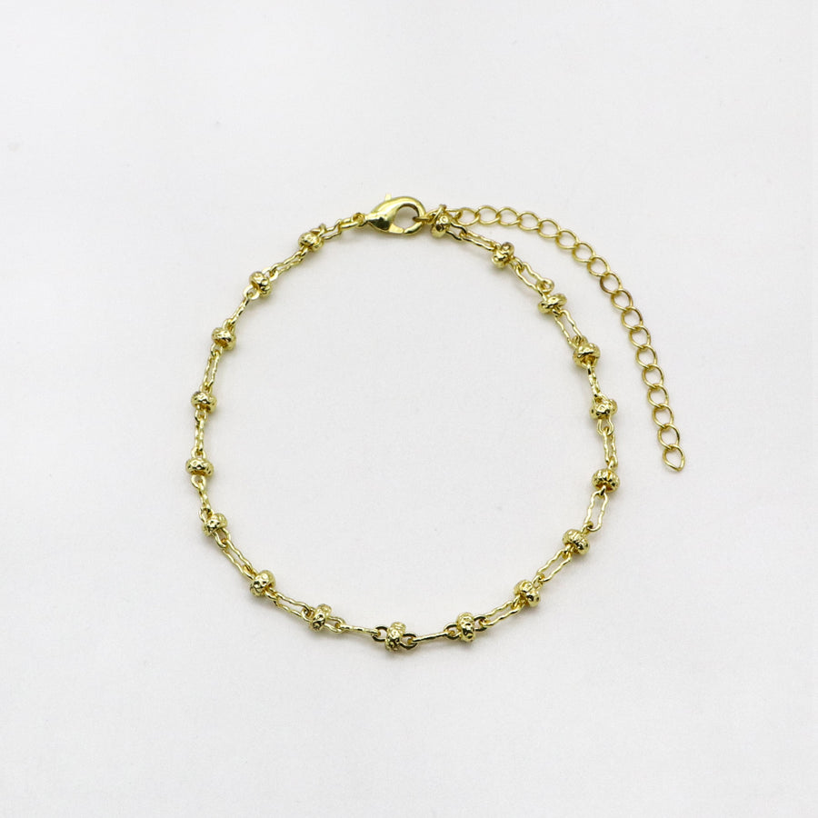 Boho Layered Baroque Pearl Chain Bracelet