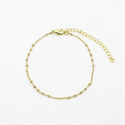 Handmade Dainty Warm Tone Mixed Crystal Bracelet [B223]