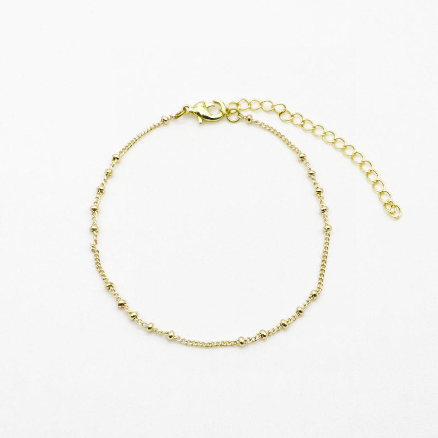 Handmade Dainty Warm Tone Mixed Crystal Bracelet [B223]