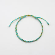 Ocean Blue Style Handmade Woven Bracelet Set