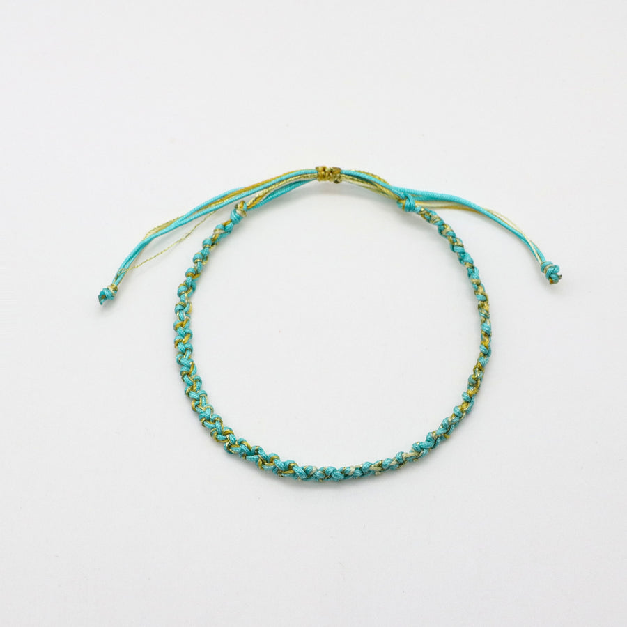 Ocean Blue Style Handmade Woven Bracelet Set