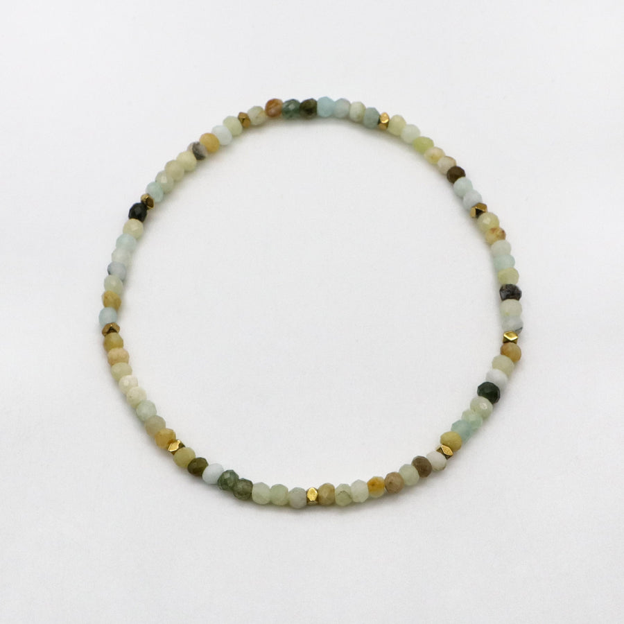 Bohemian Style Amazonite Handmade Woven Bracelet Set