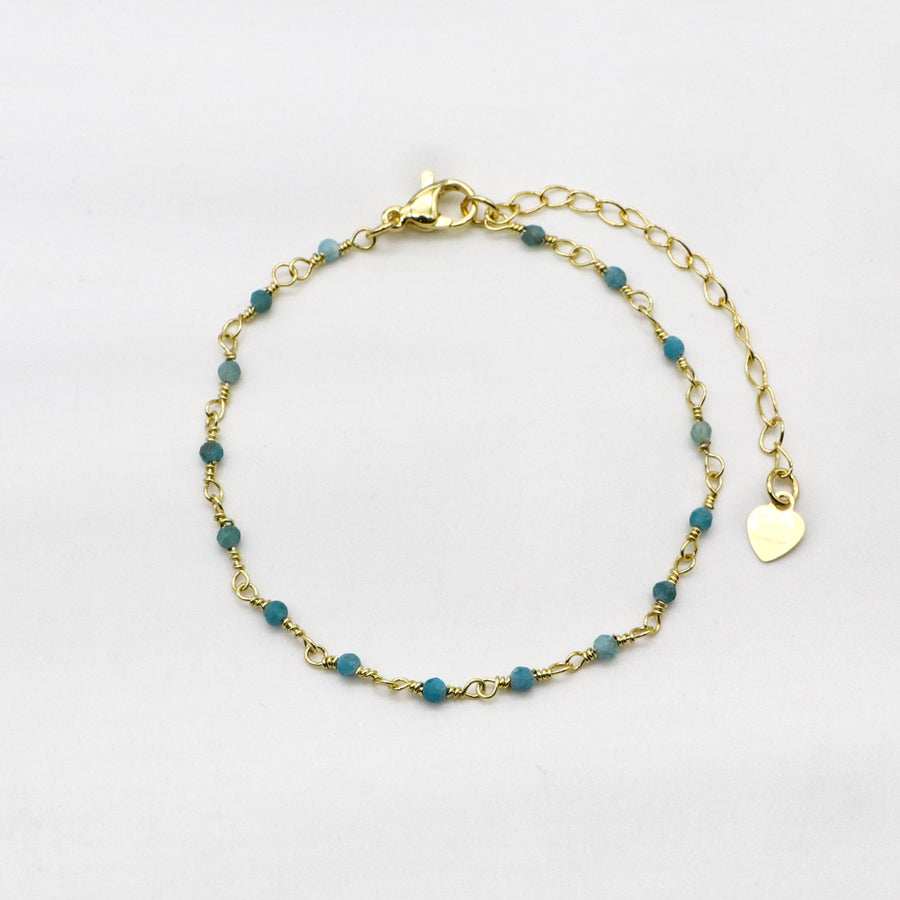 Bohemian Style Amazonite Handmade Woven Bracelet Set