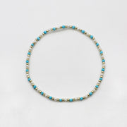 Bohemian Style Ocean Blue Handmade Woven Bracelet Set