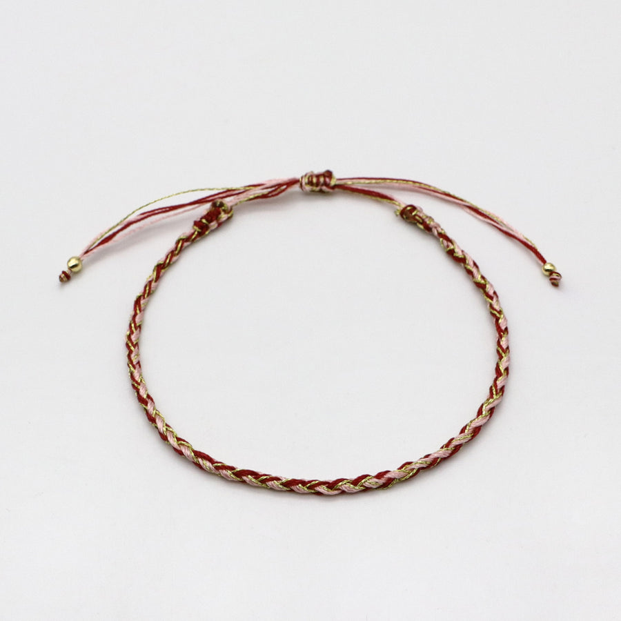 Bohemian Style Strawberry Quartz Bracelet