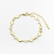 Boho Coastal Wanderer Layered Bracelet Set with Natural Shell and Stone [B160]