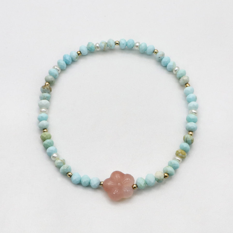 Boho Layered Colorful Gemstone Macrame Bracelet